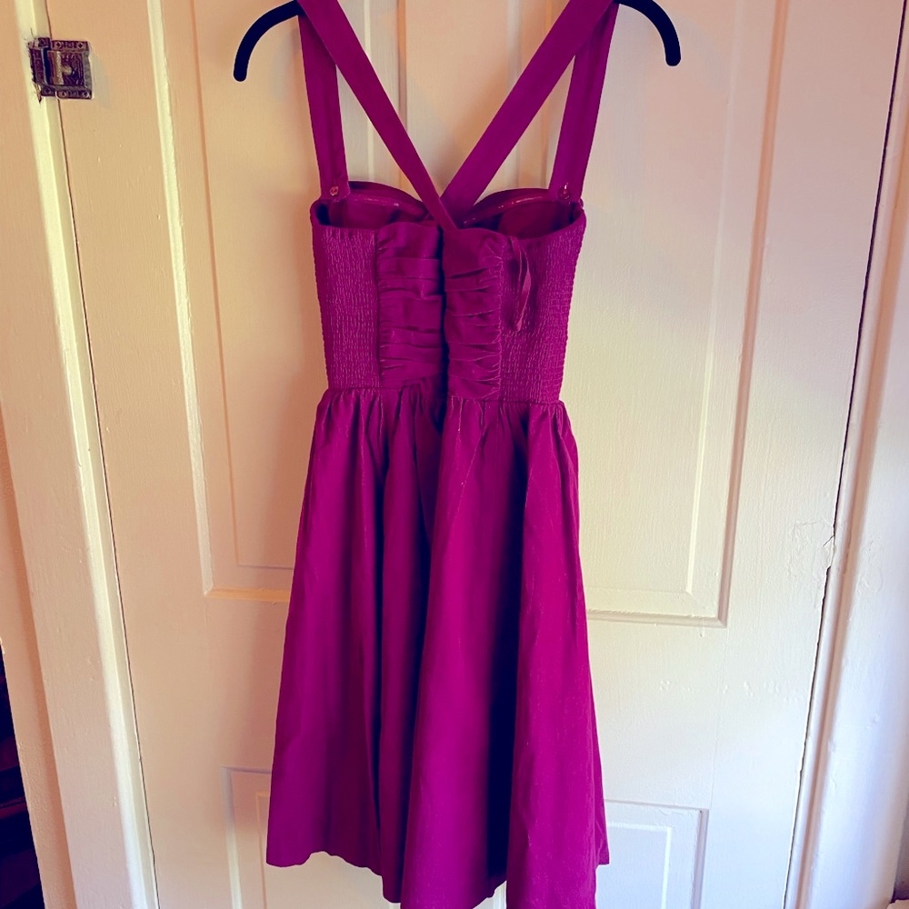 Anthropologie HD in Paris Dress- Fuchsia Size 2